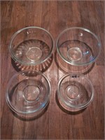 Pyrex glass nesting bowls