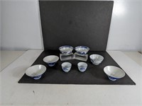 Vintage Blue & White Porcelain Set