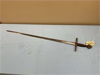 VINTAGE MEDIEVAL STYLE SWORD WITH 39.5IN BLADE AND