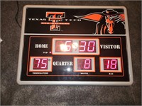 Texas Tech Scoreboard Clock