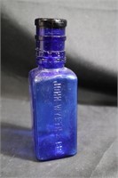 John Wyeth & Bros cobalt blue bottle