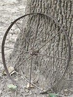 Iron Wagon / Tractor Wheel for Outdoor Decor