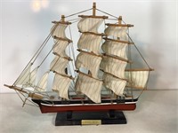 CUTTY SHARK Model Ship, 13in Tall X 16in Long