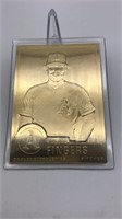 Rollie Fingers 22kt Gold Baseball Card Danbury