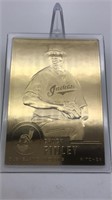 Chuck Finley 22kt Gold Baseball Card Danbury Mint