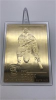 Lou Brock 22kt Gold Baseball Card Danbury Mint