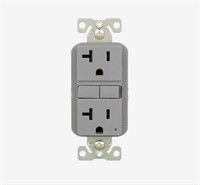 Eaton 20Amp 125-volt  Outlet, Gray