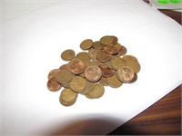 Lot of 50 Wheat Pennies