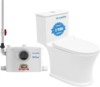 One Piece Dual Flush Toilet with Macerator Pump