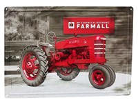 Farmall M Tractor Tin Sign