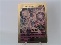 Pokemon Card Rare Gold Mewtwo V