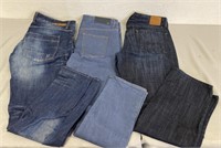 Lot of 3- Denim Jeans Size 38x34