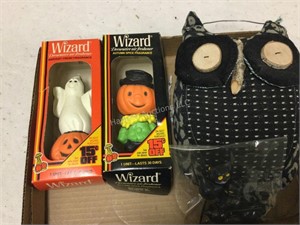 Vintage wizard Halloween fragrance in boxes   cat