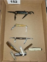 LOT VARIOUS POCKET KNIVES- SOME SHOW DAMAGE