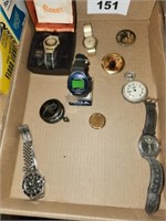 SEVERAL WATCHES- AND OTHER ITEMS