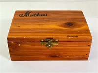 Vintage Cedarwood "Mother" Jewelry/Trinket Box