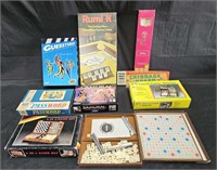 Group of vintage board games, box lot.