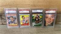 Assortment of graded cards