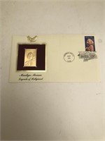 Marilyn Monroe Gold Plated First Day Cover