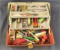 Vintage Plano Tackle Box With Lures