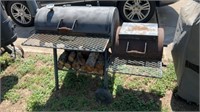 Heavy metal charcoal Smoker BBQ grill 54x26x56