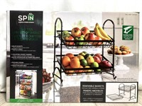 Spin Two Tier Countertop Basket *opened Box