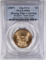 2007 MADISON DOLLAR PCGS SP66