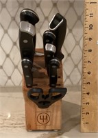Wusthof knife block and knives