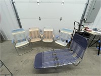 4 Folding Lawn Chairs