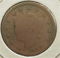 1907 liberty head V nickel