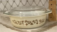 Pyrex Golden Aorn casserole