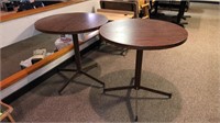 2-tables, 29.5“ tall, 30” diameter