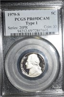 1978 S PCGS PR69 Deep Cameo Nickel Type 1