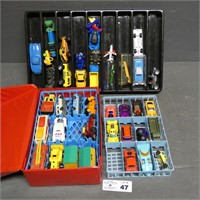 Assorted Matchbox Cars w/ Carry Case