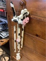 Cow wind chime 30" long