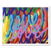 Chris Riggs, "Love" Framed Original Spray Paint Pa