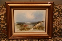 framed painting, Oil on canvas, signed 'Sandler'