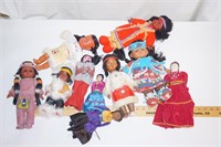 Large Lot Southwest Indian Dolls