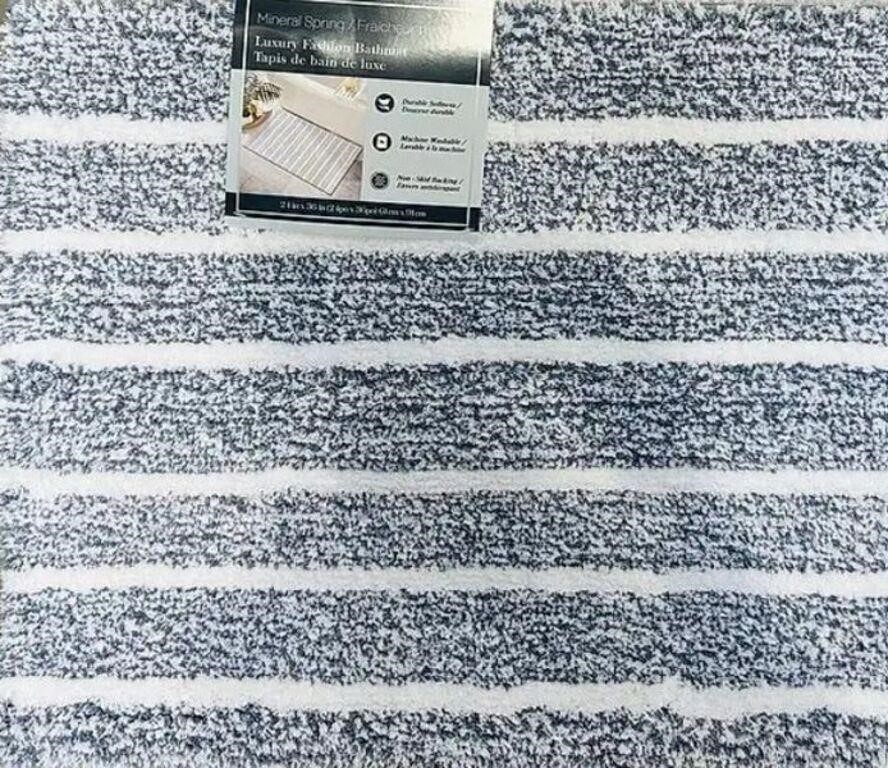 24" x 36" Mineral Spring Bath Mat, Grey