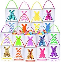 Jexine 18 Pcs Easter Bunny Baskets