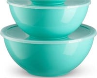 Mixing Bowls with Lids Set, Plastic Mixing Bowls w