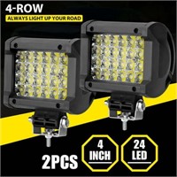 2pcs INTELIVE 72W 4Inch LED Work Light Pods  Water