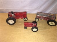 LOT of 3 Die Cast Vintage Tractors