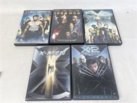 Lot of 5Super Hero DVD Movies - X-Men - Iron Man