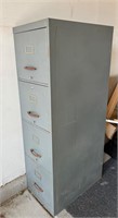 Metal 4 Drawer File Cabinet AS IS
