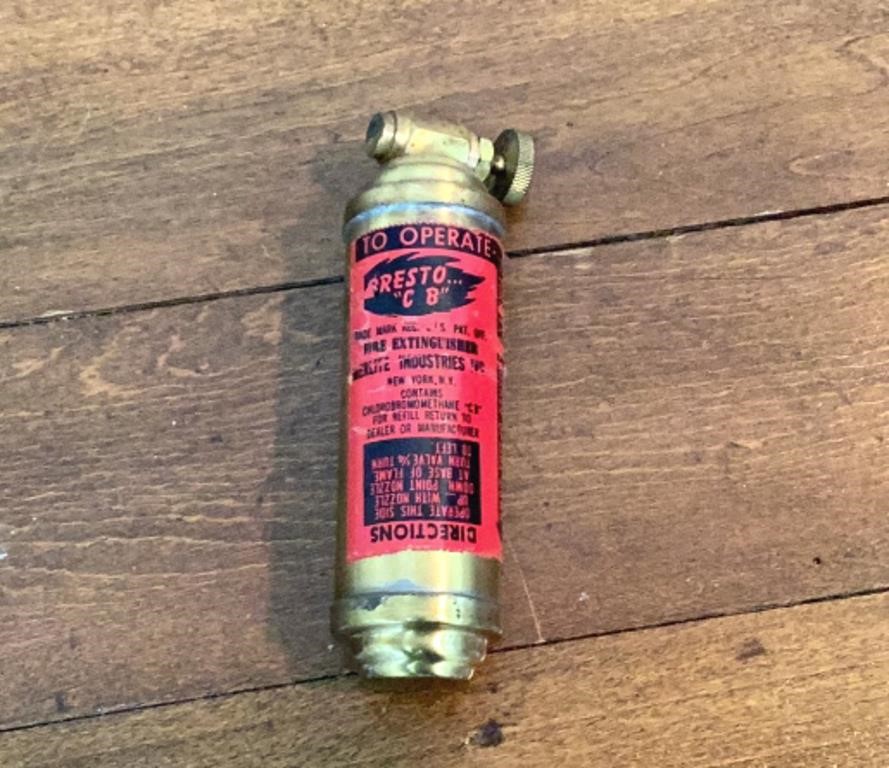 Vintage 6" Presto CB fire extinguisher