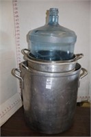 STOCK POTS AND WATER CONTAINER