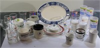 Various Glasses and Plates