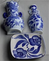 Blue and White Porcelain Wall Pockets and more