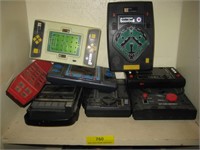 Lot of 1980's Handheld Games & Tape Recorder
